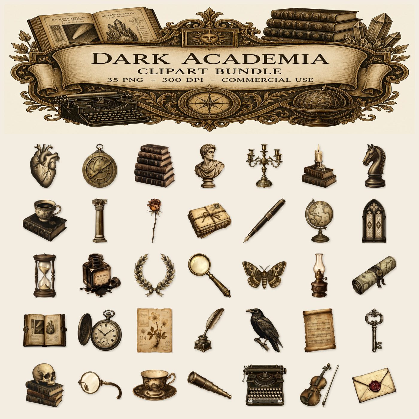 Dark Academia — Full set