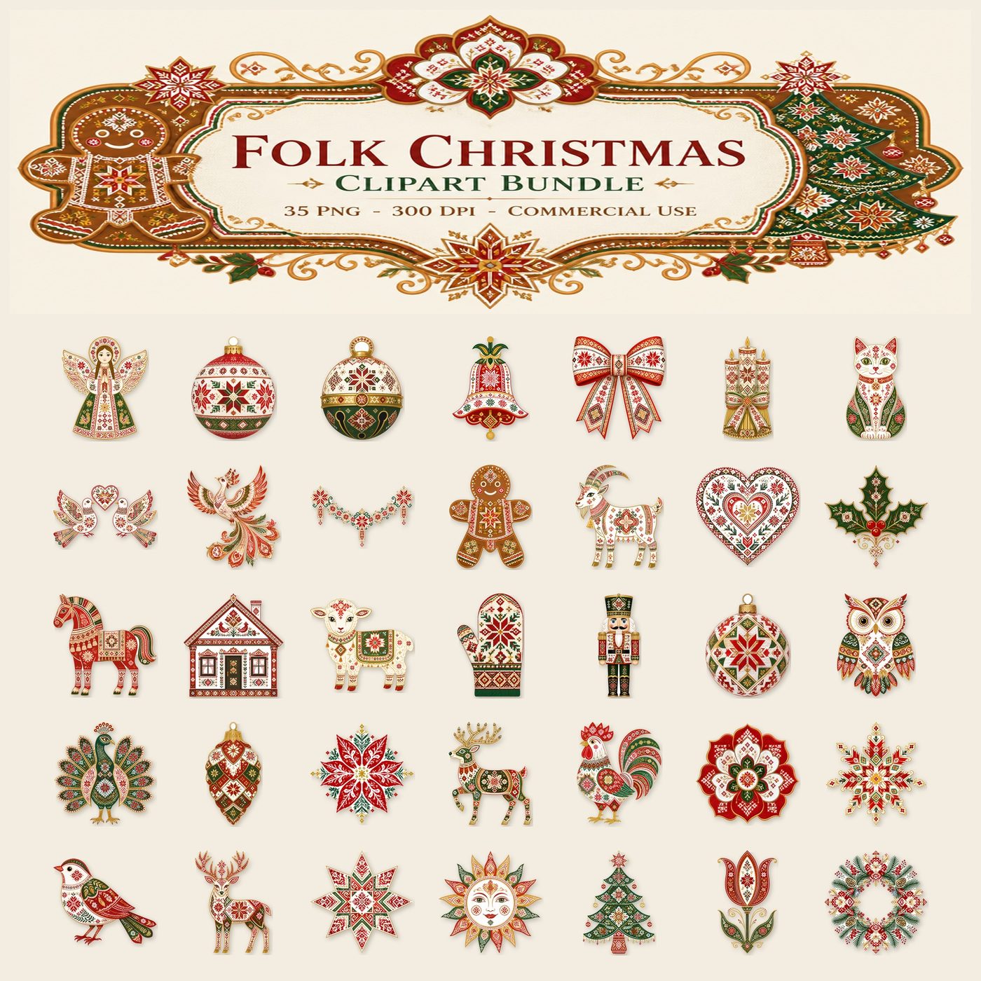 Folk Christmas — Full set