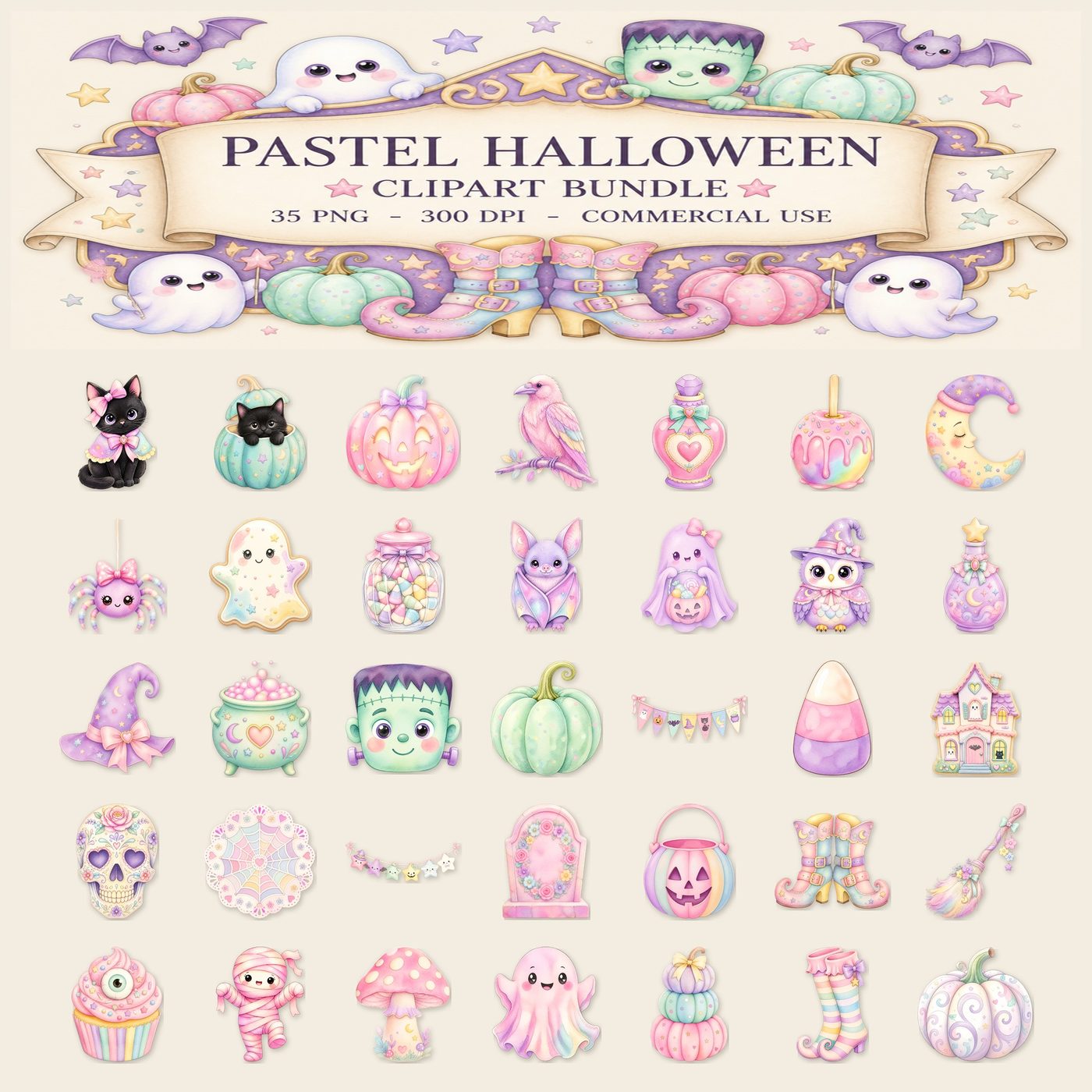Pastel Halloween — Full set