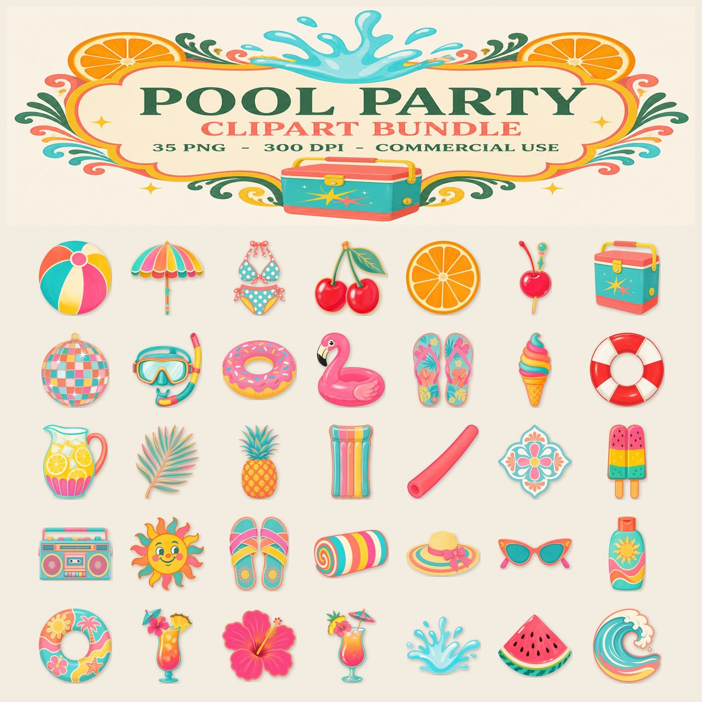 Pool Party — Full set