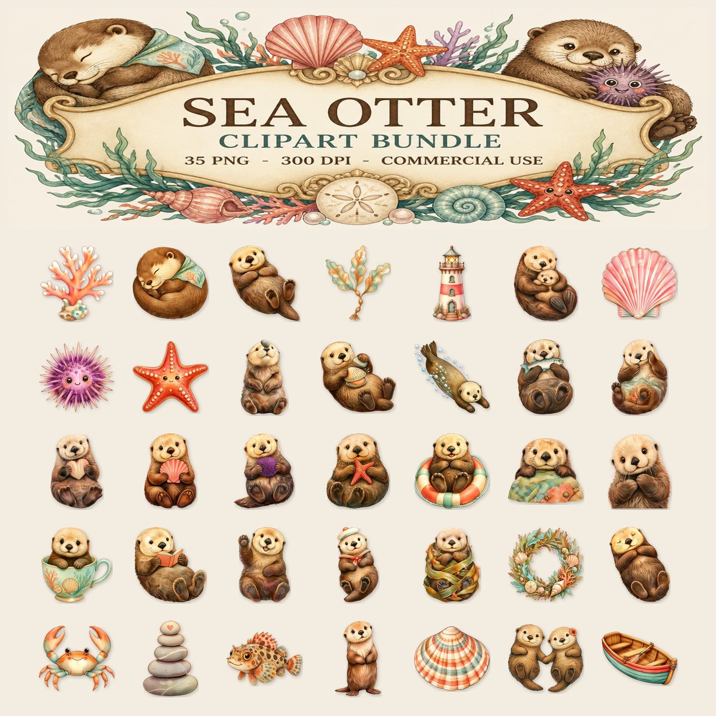 Sea Otter — Full set