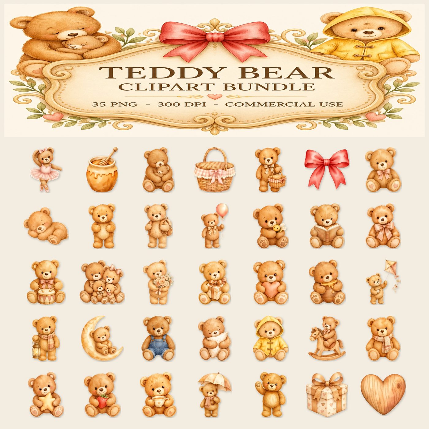 Teddy Bear — Full set