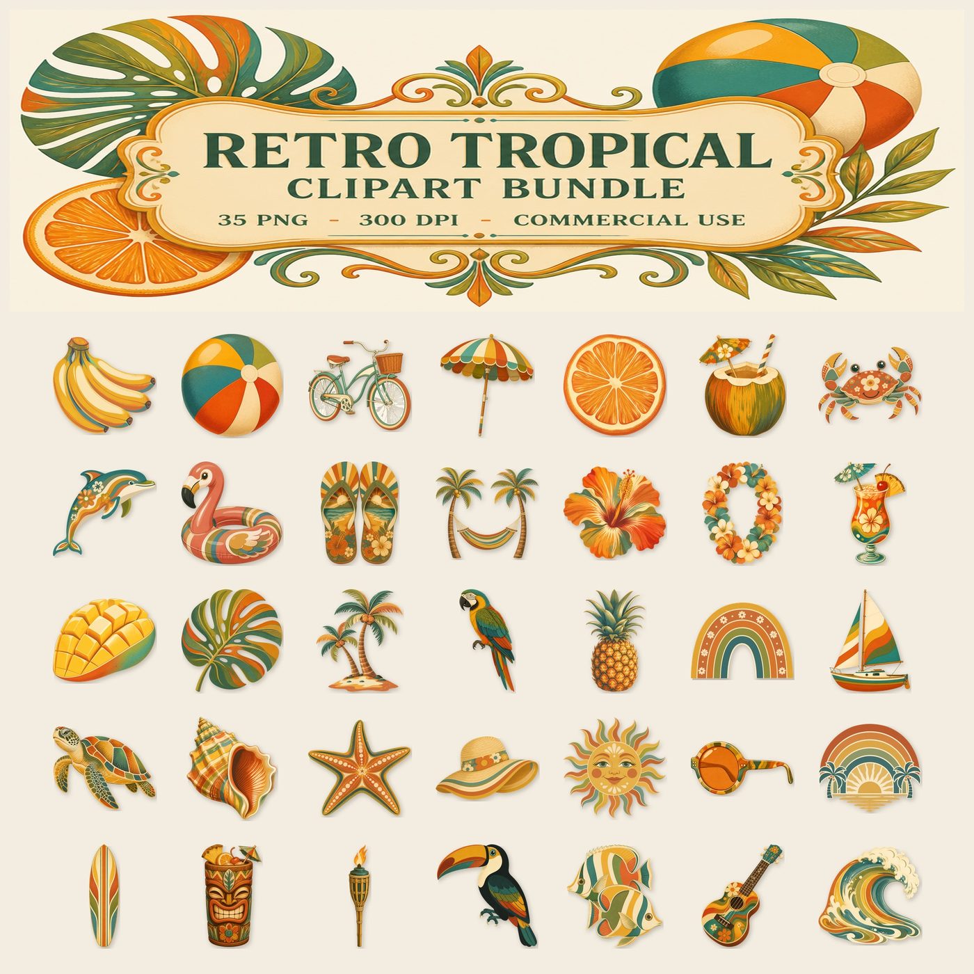Retro Tropical — Full set